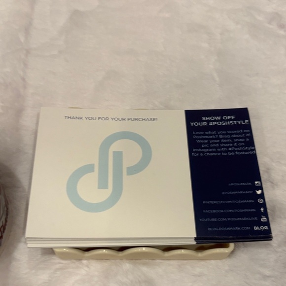 Poshmark Shipping Bundle. Thank You Post Cards and Stickers with Tape Set - Picture 2 of 4